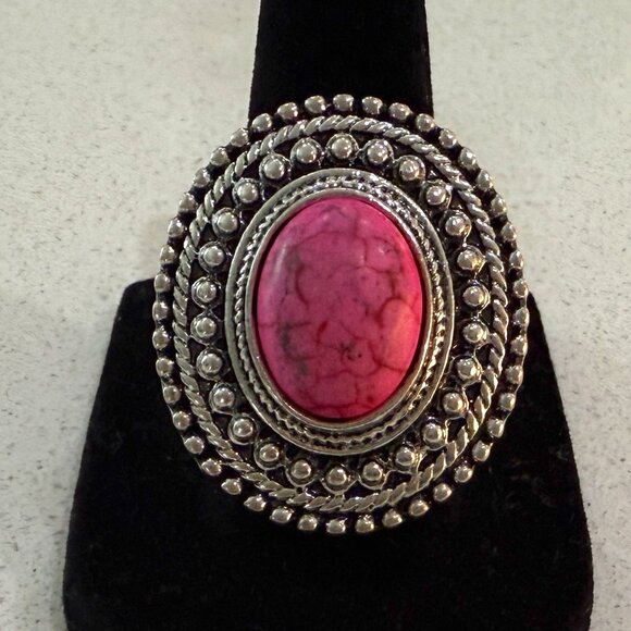 Jewelry - Pink RING with Stretch Band NWOT